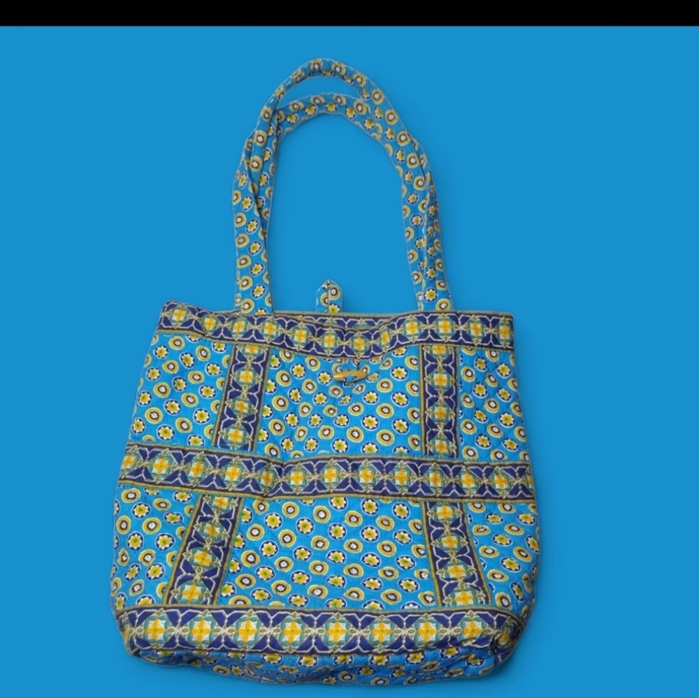 Tinsley Blake Collection Blue Quilted Sholder Handbag Purse Women's Fashion